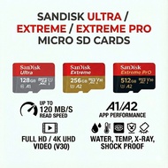 SanDisk Ultra + Extreme + Extreme PRO microSDXC – 128GB/256GB/512GB/1TB