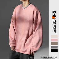 [K-2] 300G Suede University T OVERSIZE Dropped Shoulder Loose Top Couple Melade Clothes [KC61]