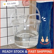 Transparent Timba Plastic Bucket Timba with Dipper and Basin Tabo Palanggana-Minimalist Home buddies