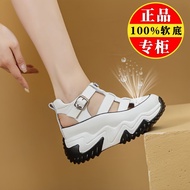 Sandals Women Summer Breathable Hole Roman Shoes Thick-Soled Dad Shoes Sports White Shoes OT9E