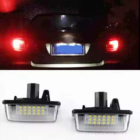 Universal 12V LED Car Number License Tail Plate Lights Light Bulb For Toyota Corolla 110 series For 
