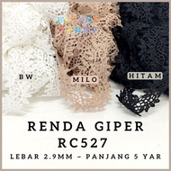 Giper RC527 2.9cm 15yar Black BW/ Milo lace/