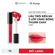 Son Tint Bóng Mastige Dewy Lâu Trôi Màu T4 Đỏ Lạnh 4.5ml