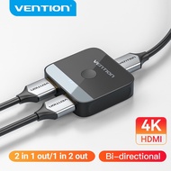 Vention Hdmi Splitter 4K Bi-Direction Hdmi2.0 1 In 2 Out/2 In 1 Out Switcher Converter For Ps45 Tv B