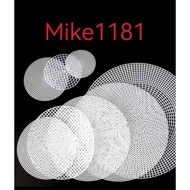 Benang Kait Beg Accessories DIY Round Plastic Net Tapak Beg Jaring 水壶袋钩针包包定型网格