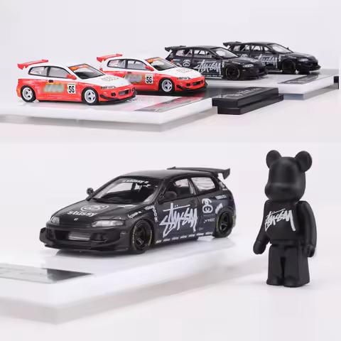 Fuji 1:64 Rocket Bunny Civic EG6 Wide-body Alloy Model Car