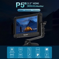 Vieline-Besview P5II 5.5นิ้วกล้องขนาดกะทัดรัด Field Monitor 1920*1080 4K HD-MI อินพุตและเอาต์พุต800Nits ความสว่างสูง3D LUT การปรับแต่ง HDR การตรวจสอบพร้อมม่านบังแดดสำหรับกล้อง DSLR