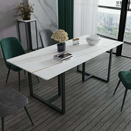 Dining table Sintered stone high temperature resistant table modern marble table and chair combination