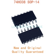 10PCS 74HC08 SOP14 74HC08D SOP-14 SN74HC08DR 74HC08DR SOIC14 HC08 SOIC-14 SOP SMD novo e Chipset IC