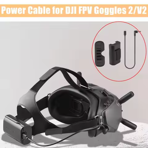 30/130CM Power Charging Cable for DJI FPV Goggles 2/V2 Fast Charge Mobile Pwoer Supply Cable for DJI