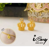 IBUY 999 Gold Crown Pendant 0.29G (1pc) 24K (999) 足金999皇冠吊坠
