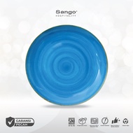 Sango Java Blue Coupe Plate 24cm Coupe Plate Ceramic Hotel Restaurant Cafe