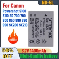 3.7V 1400mAh NB-5L NB 5L Camera Battery for Canon Powershot S100 S110 SD 700 790 800 850 880 890 990