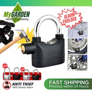 SIREN ALARM PADLOCK for DOOR / Motor / Bike / Rumah / Cabinet LOCK 110db Anti-Theft Security Kunci M
