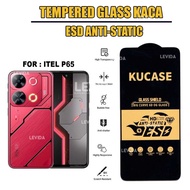LAYAR Itel P65 Itel S25 Tempered glass Full Cover Anti Static full screen Anti-scratch Itel P65 Itel
