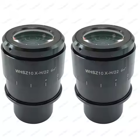 2pcs WHSZ10X/22mm WHSZ12.5X-H/20 Adjustable Microscope Eyepieces 30mm Diameter Mount for Olympus Tri