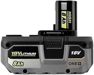 High-performance lithium battery 18V low self discharge, Compatible with RYOBI ONE+tools P104, P107