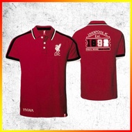 เสื้อโปโล ลิขสิทธิ์แท้  Liverpool ( ชาย ) รุ่นLFC029 สีแดง