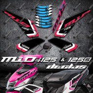 21M3 Mio i 125 stock decals /  STICKER FOR MOTORCYCLE PARTS AND ACCESSORIES