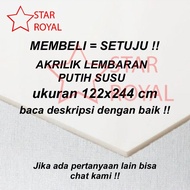 sale Akrilik putih susu 2mm lembaran / Akrilik lembaran 122x244cm