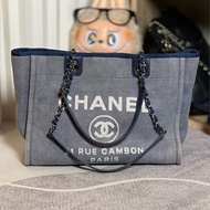 Chanel 牛仔丹寧沙灘包 中號