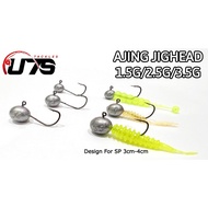 UTS Ajing Jighead 1.5G/2.5G/3.5G/5G SoftPlastic Jighead (PER PCS)