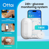 Ottai CGM Continuous Glucose Monitoring Kit 14DaysX24H Blood Glucose Monitor No Finger Pricking