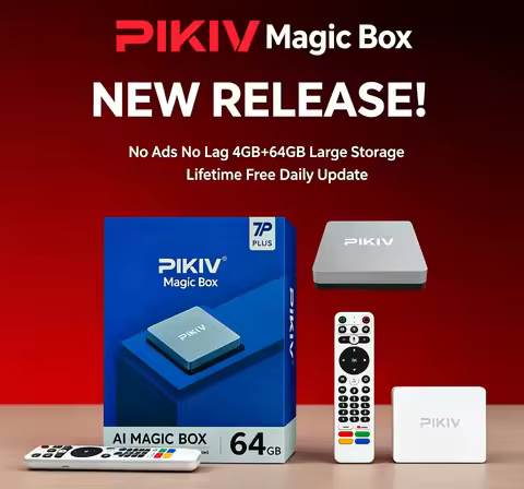 100% original PIKIV 7P Plus 4g 64g Android 12.0 TV Box hot in Korea Canada UK Australia Singapore vs