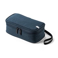 Sanwa Direct Gadget Pouch Deep Type with Compartments Travel Business Convenient Storage Pouch Navy 