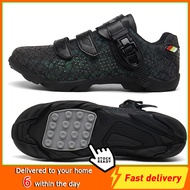 High Quality 2021 Cycling Shoes for Men and Women MTB SPD Professional Lock-free Mountain Bike Shoes Men Bicycle Shoes Cleats MTB SPD Rubber Casual