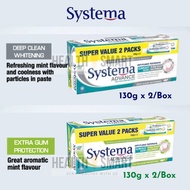 Systema Advance Toothpaste / Systema Extra Gum Protection/ Deep Clean Whitening 130gx2