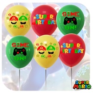 Themed Vibrant Mario Party Balloons 12-inch Latex Balloons