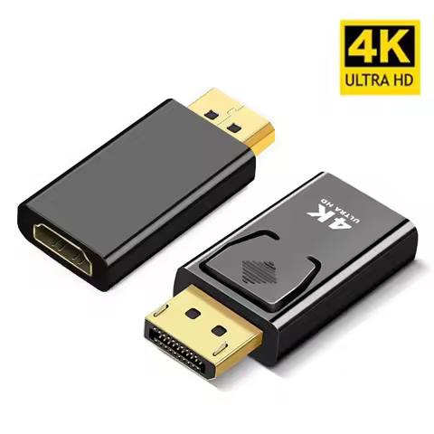 4K Display Port to HDMI-Compatible Adapter Male to Female DP to HDMI-Compatible Video Audio HD Cable