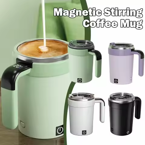 Portable Automatic Stirring Cup Detachable Gym Smart Insulated Mug Magnetic Stirring Electric Stainl