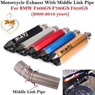 Slip On For BMW F800GS F800Gt F800R F650GS F700GS 2009 - 2016 Motorcycle Exhaust Escape System Modi