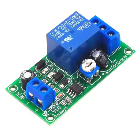 Relay Trigger Delay Switch Board Module DIY Time Delay Relay Module Timer Relay Switch Board 12V DC 