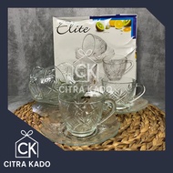 GIFT PLATE CUP/ PLATE CUP CONTAINS 4 PCS SOUVENIR CUP