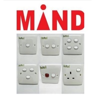 (JKR )MIND  SWITCH SOCKET 2K SERIES FLUSH SWITCH