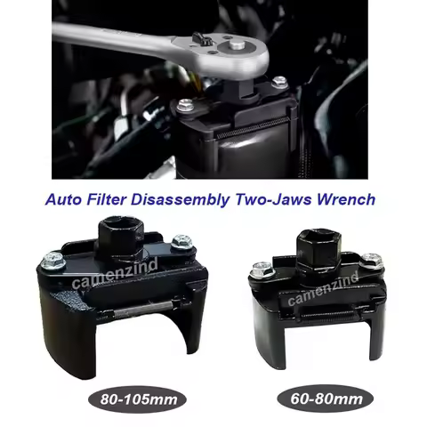 Universal Adjustable Two-Jaws Oil Filter Wrench Filter 60-80mm 80-105mm Filter Wrenches Remover Disa