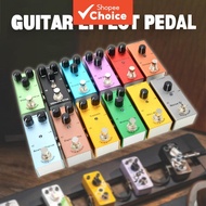 Electric Guitar Effects Pedal Collection: Distortion, Overdrive, Delay, Tremolo, Chorus - DC 9V Peda