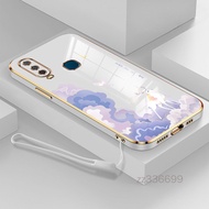 Casing VIVO Y11 VIVO Y12 VIVO Y15 VIVO Y17 VIVO Y19 Phone Case cute deer Silicone pretty Phone Case Send Lanyard