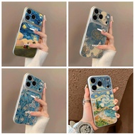 Litchi Skin Texture Phone Case For Xiaomi Poco F3 F4 M8 Pro X8 Pro Max M6 Pro Case Art Oil Painting 