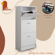 PHILIP Space Saver 3 Doors Shoe Cabinet / Shoe Storage / Kabinet Kasut/ SHOE RACK/ Almari kasut/ rak Kasut - White