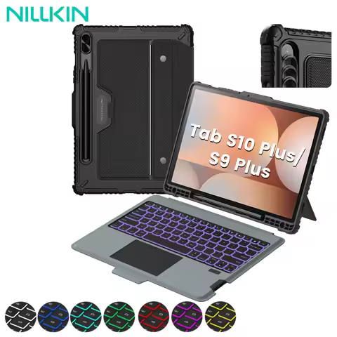 NILLKIN Magic Keyboard For Samsung Galaxy Tab S10+ Case Backlight Keyboard For Samsung Tab S9/S9 Plu
