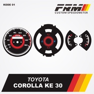 Custom Corolla KE 30 speedometer Panel / custom Corolla KE 30 speedometer board
