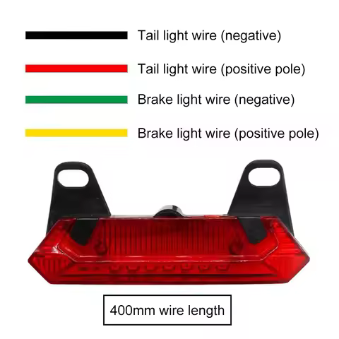 E-bike Tail Light Ultra Bright Night Cycling Safety Warning Lamp LED Electric Bike Warning Light Saf