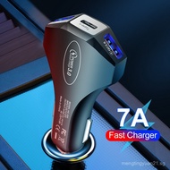 One piece dropshipping35W 7A QC3.0 3USB Car Charger Fast Charging Car Charger 3-in-1 Car Charger DTN