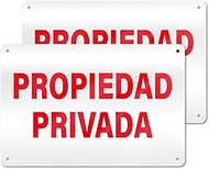 Placa Propiedad Privada 30 cm × 20 cm – Señal para NO Entrar La Zona privada Material de Aluminio – 