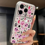 For OPPO A6 Pro A16 A3X Note 80 Realme C63 phone case leather texture jack-o-lantern pattern
