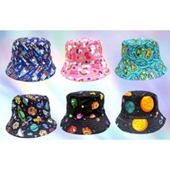 Kids Bucket hat smiggle beach hat small kids cap topi budak embroidery bucket hat unisex cap sun hat